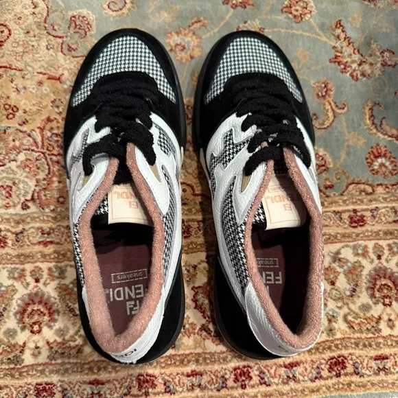 Fendi Black and White Sneakers